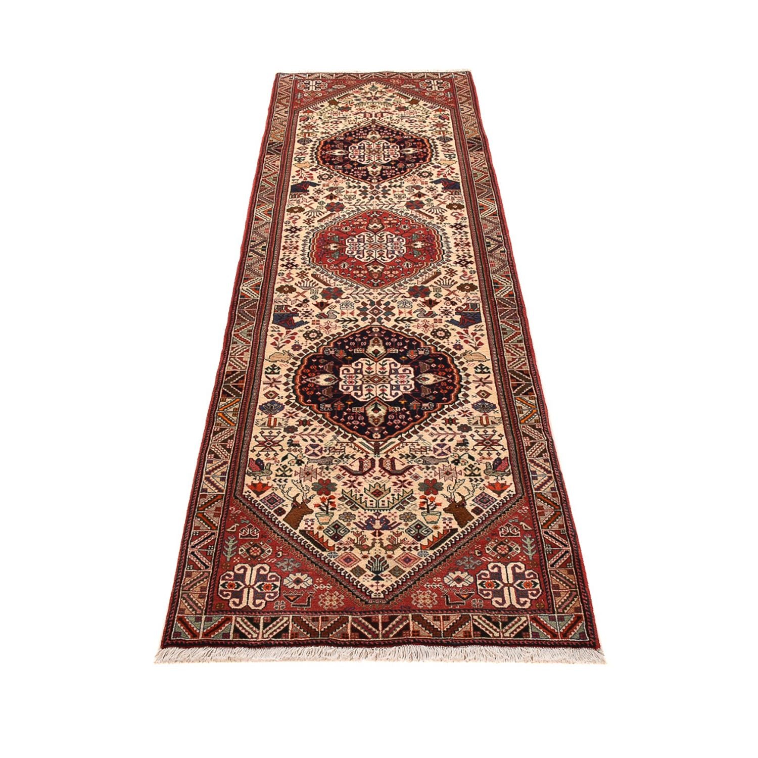 Alfombra de pasillo Alfombra persa - Nómada - 290 x 79 cm - crema