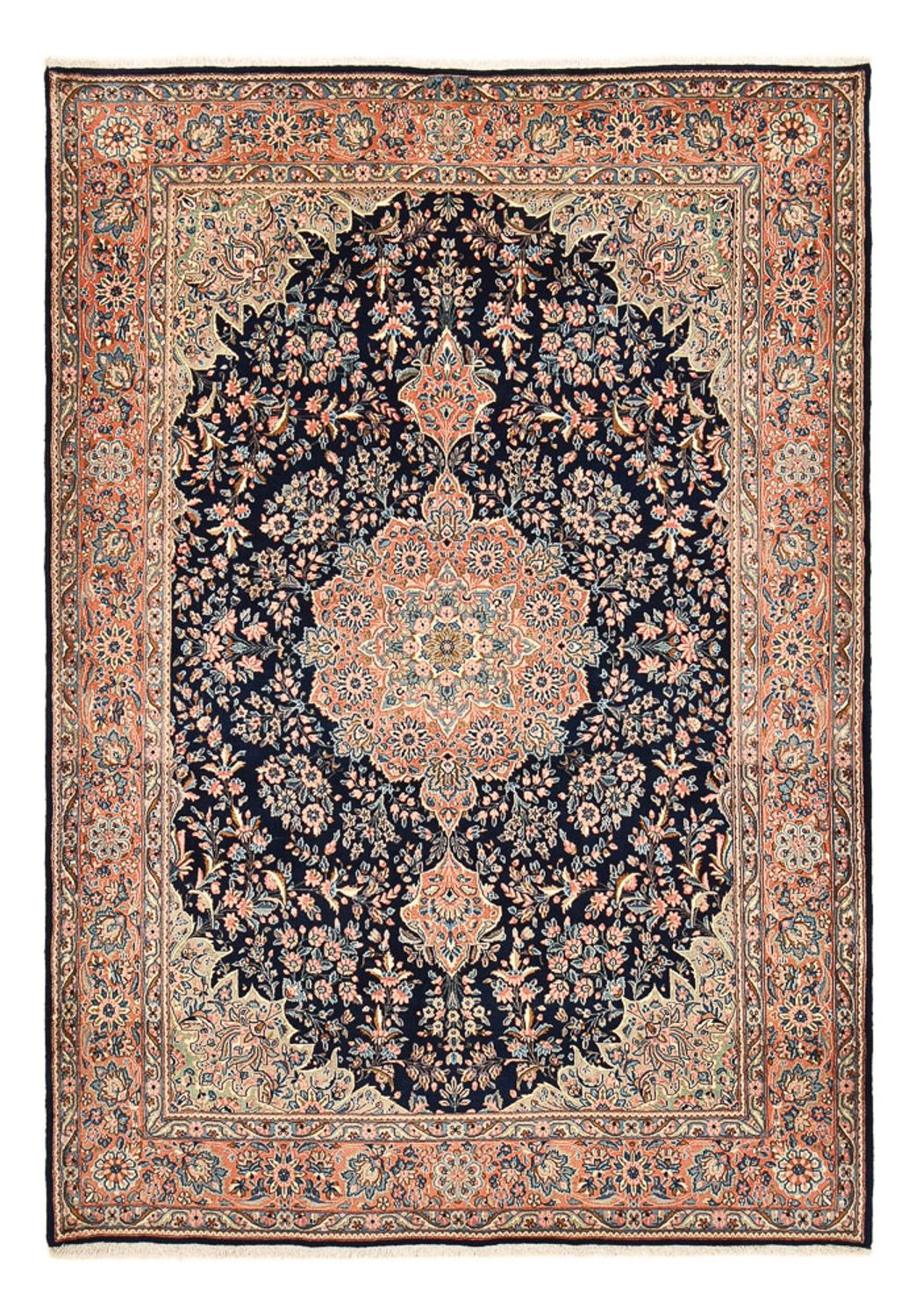 Alfombra persa - Real - 294 x 200 cm - azul oscuro