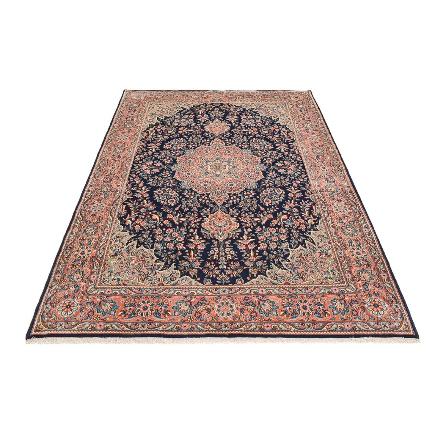 Alfombra persa - Real - 294 x 200 cm - azul oscuro