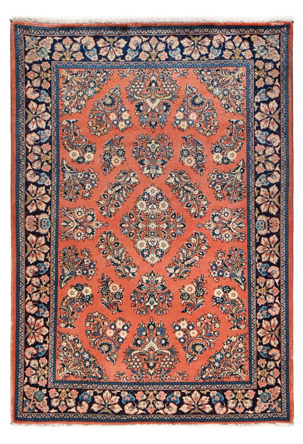 Alfombra persa - Clásica - 205 x 139 cm - naranja