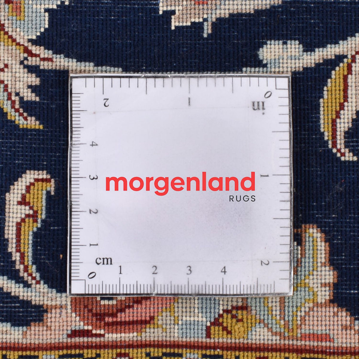 Alfombra de pasillo Alfombra Persa - Ghom - Royal - 244 x 58 cm - azul oscuro