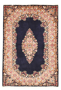 Alfombra persa - Real - 158 x 115 cm - azul oscuro