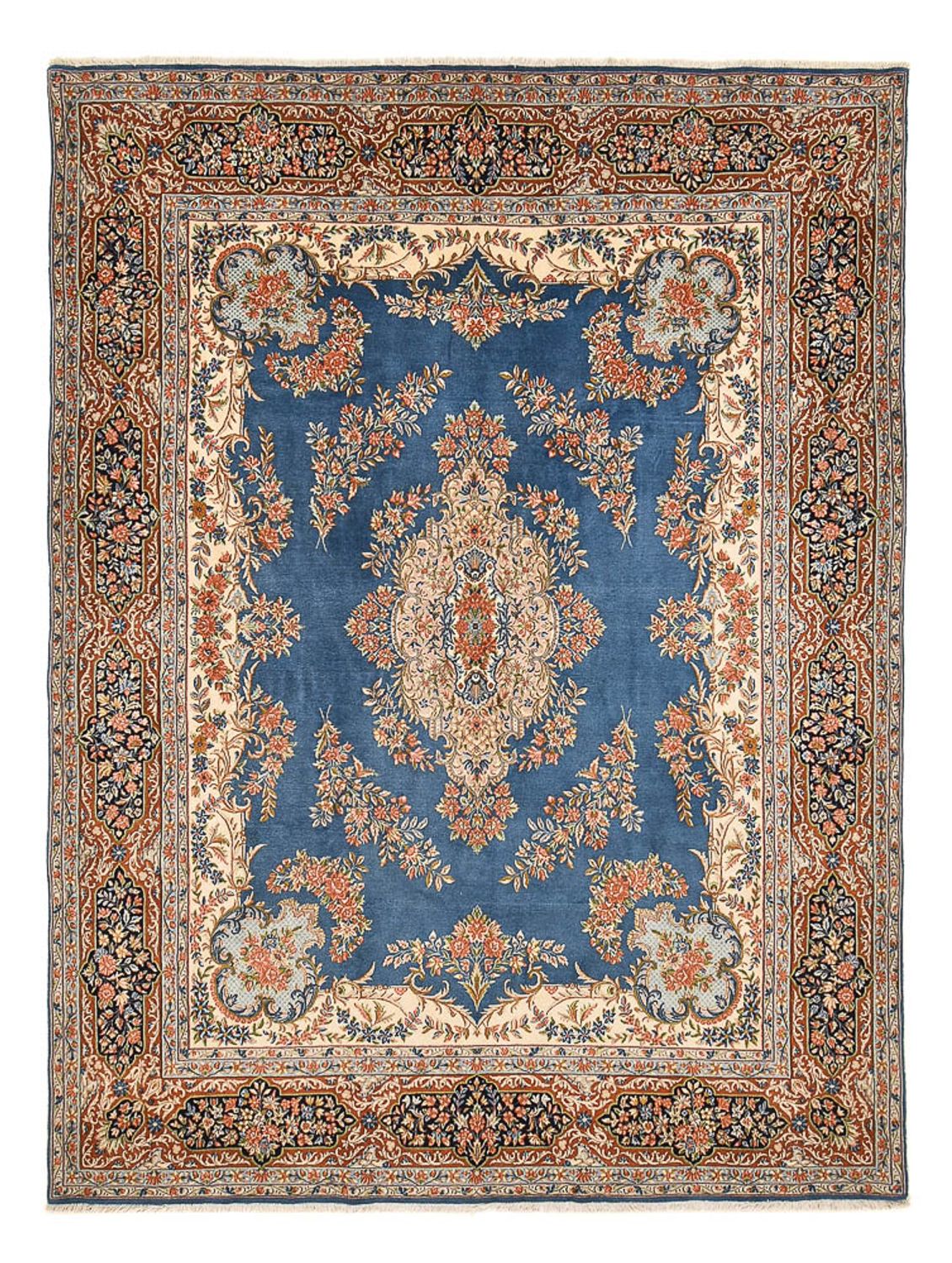 Alfombra persa - Real - 313 x 234 cm - azul