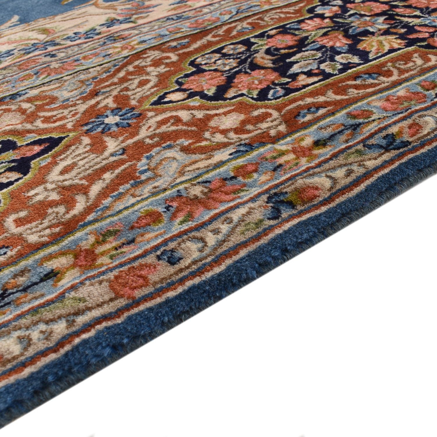 Alfombra persa - Real - 313 x 234 cm - azul