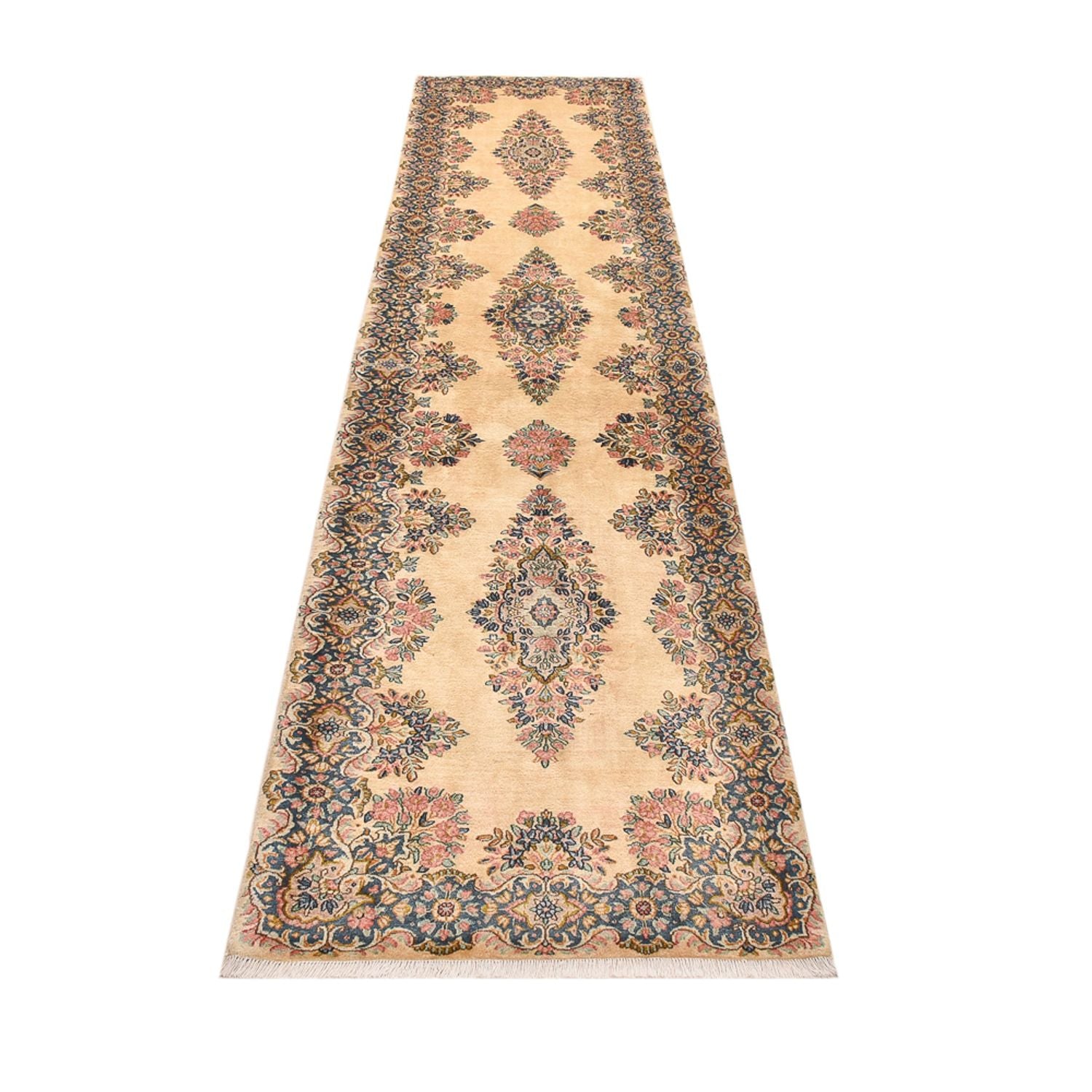 Alfombra de pasillo Alfombra persa - Real - 390 x 85 cm - beige