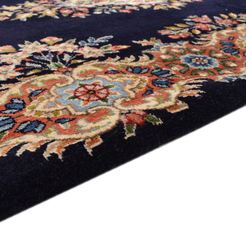 Alfombra de pasillo Alfombra persa - Real - 394 x 98 cm - azul oscuro