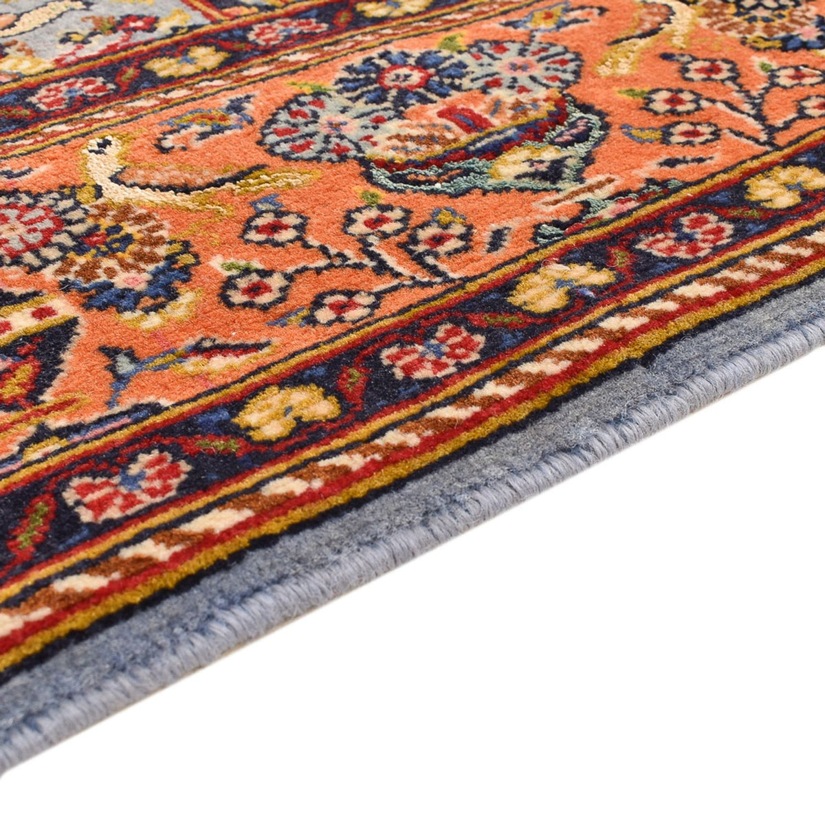 Alfombra persa - Ghom - Real - 169 x 111 cm - multicolor