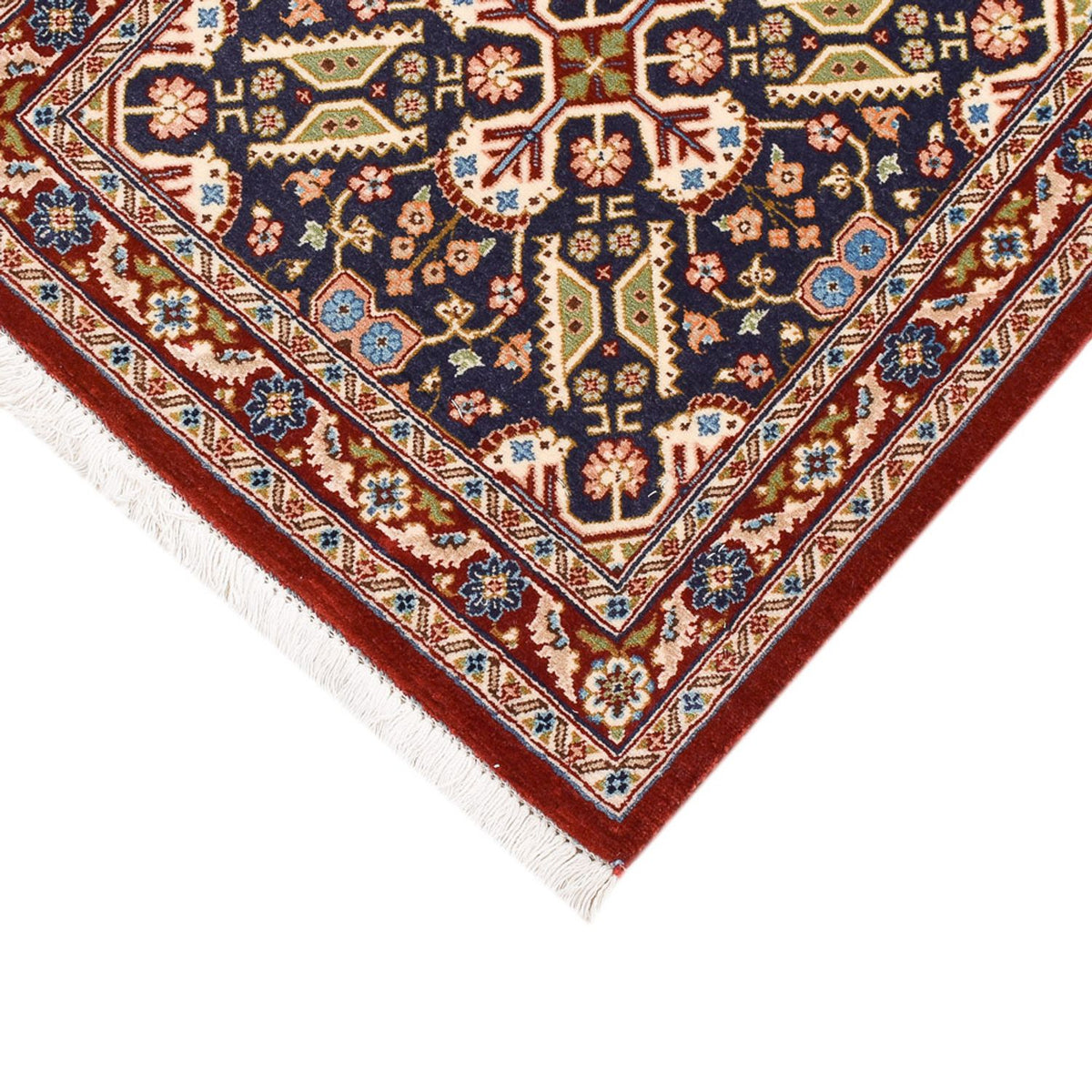 Alfombra de pasillo Alfombra Persa - Ghom - Royal - 193 x 51 cm - beige oscuro