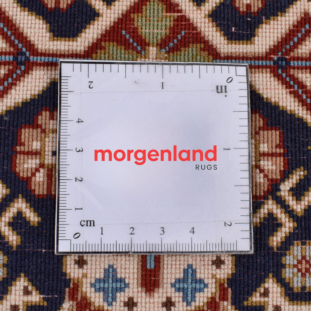 Alfombra de pasillo Alfombra Persa - Ghom - Royal - 193 x 51 cm - beige oscuro