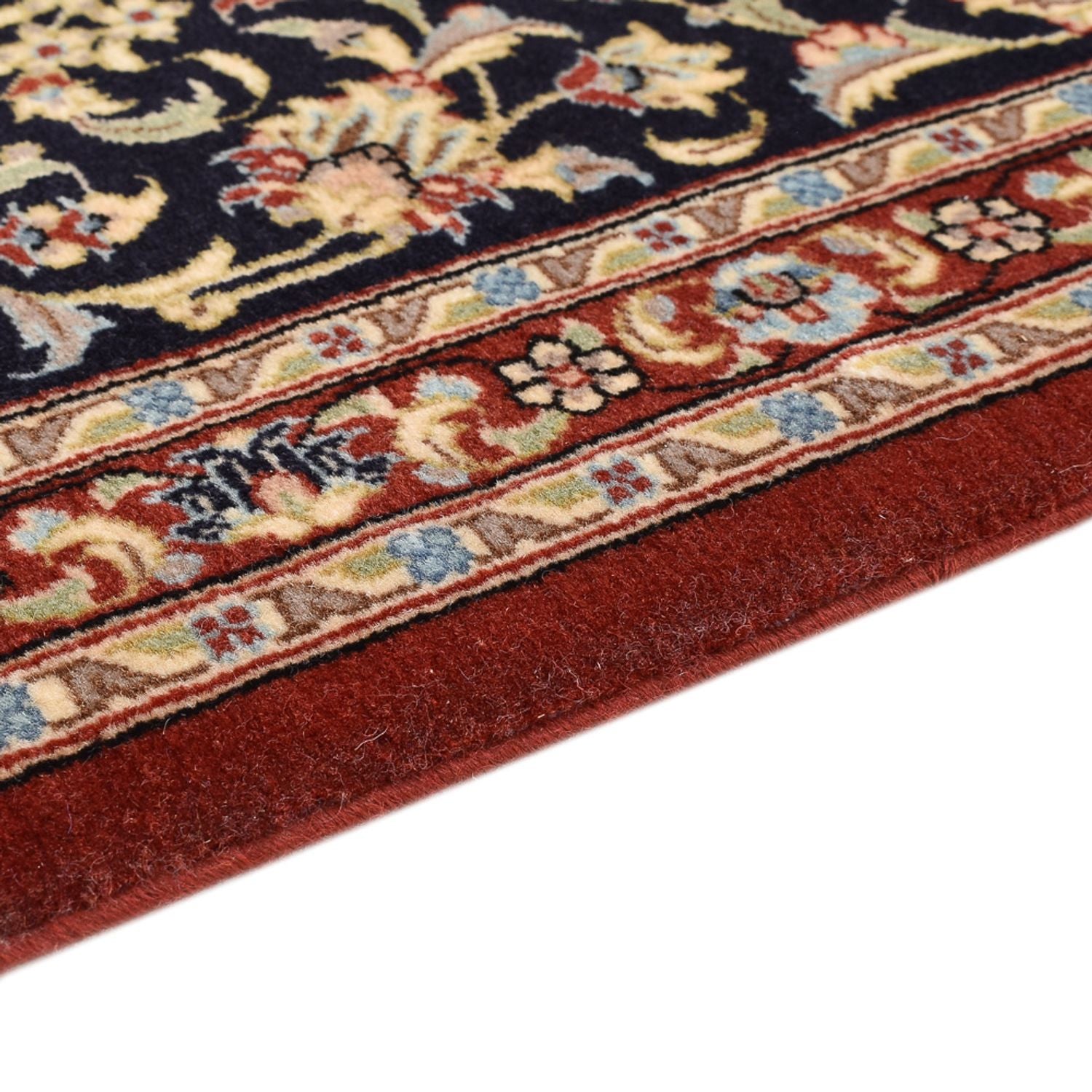 Alfombra de pasillo Alfombra Persa - Ghom - Royal - 193 x 55 cm - beige oscuro