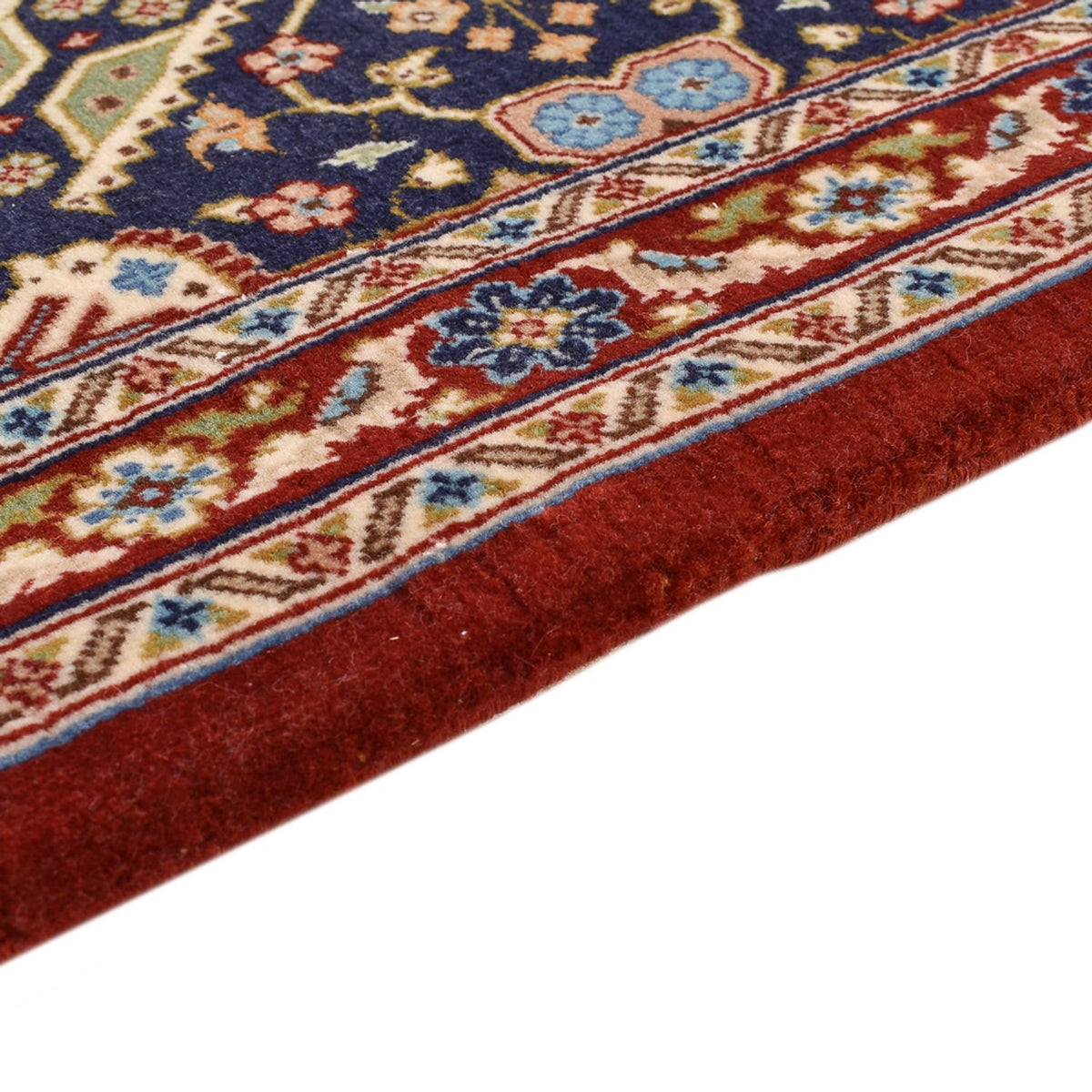 Alfombra de pasillo Alfombra Persa - Ghom - Royal - 191 x 53 cm - beige oscuro