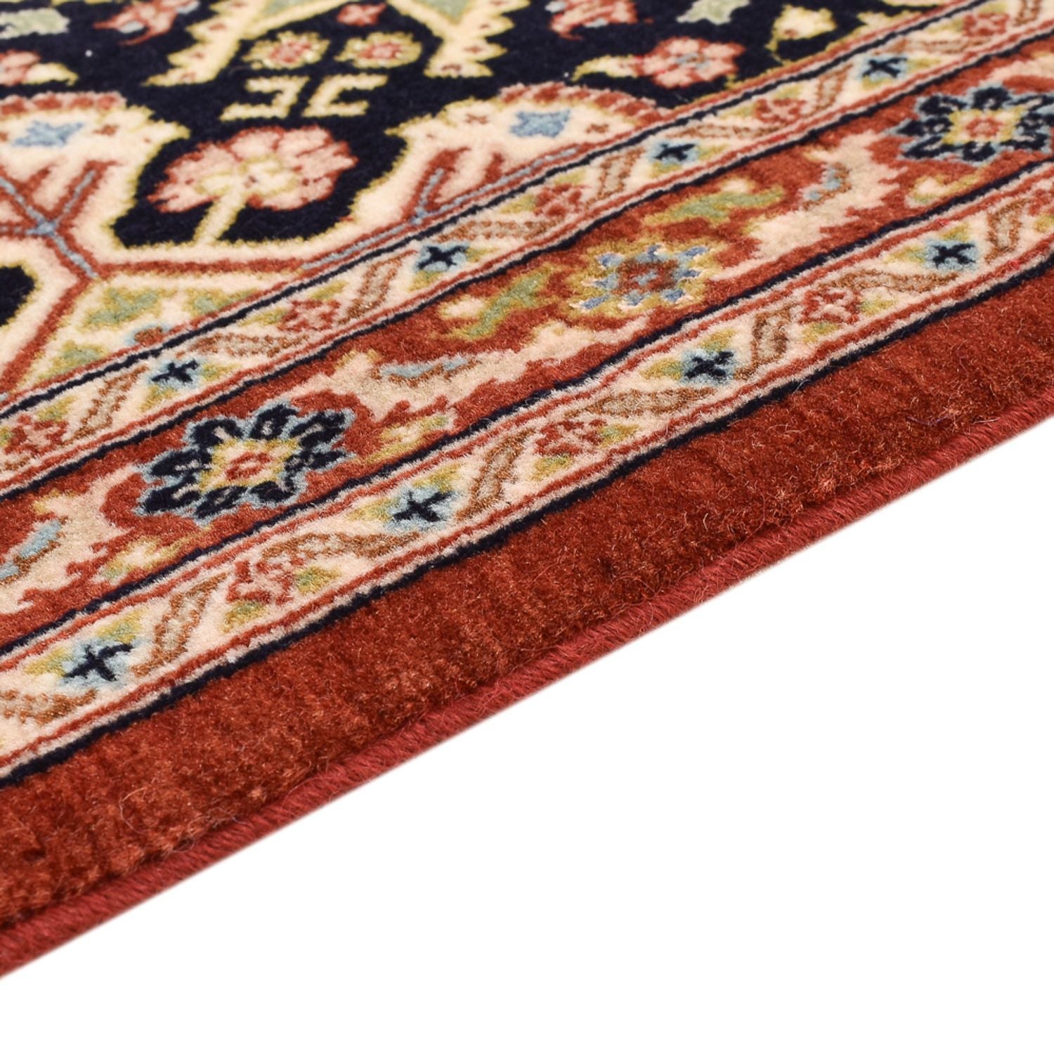 Alfombra de pasillo Alfombra Persa - Ghom - Royal - 203 x 54 cm - beige oscuro