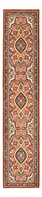 Alfombra de pasillo Alfombra Persa - Ghom - Royal - 297 x 63 cm - rojo claro