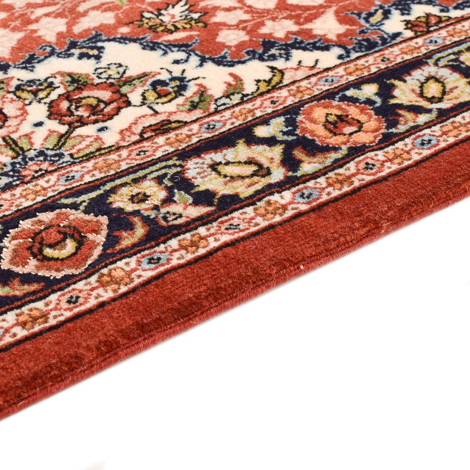 Alfombra de pasillo Alfombra Persa - Ghom - Royal - 297 x 63 cm - rojo claro
