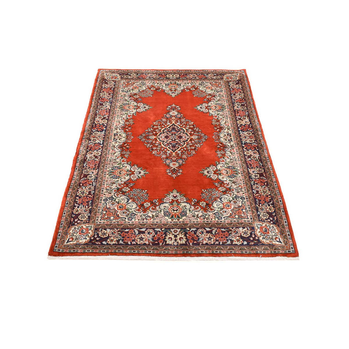Alfombra Persa - Ghom - Royal - 196 x 131 cm - rojo