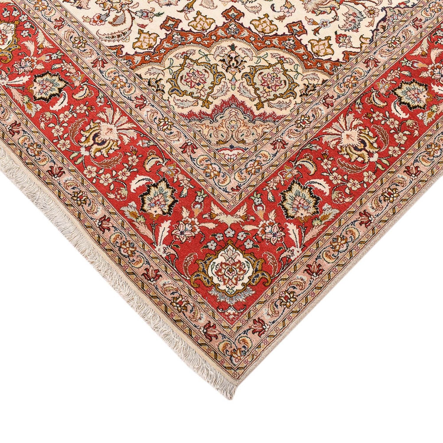 Alfombra Persa - Tabriz - Real - 305 x 203 cm - beige