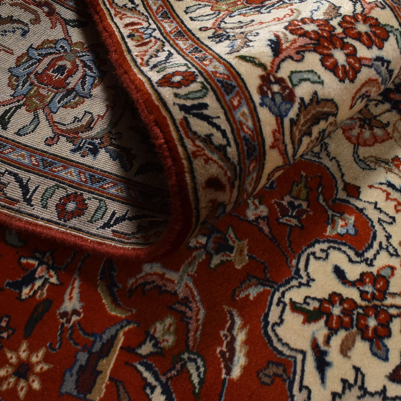 Alfombra persa - Real - 297 x 201 cm - rojo oscuro