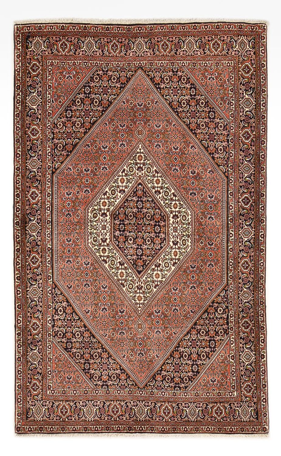 Alfombra persa - Bidjar - 251 x 150 cm - óxido