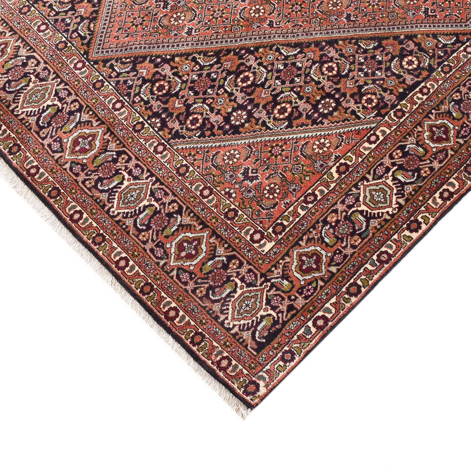 Alfombra persa - Bidjar - 251 x 150 cm - óxido