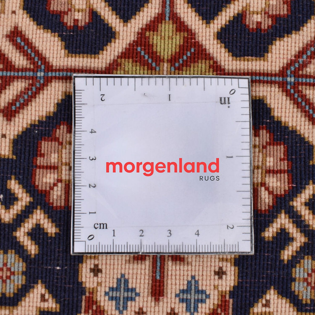 Alfombra de pasillo Alfombra Persa - Ghom - Royal - 205 x 55 cm - beige oscuro