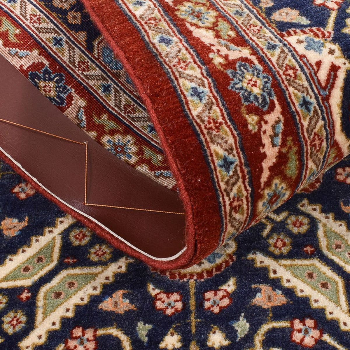 Alfombra de pasillo Alfombra Persa - Ghom - Royal - 192 x 54 cm - beige oscuro