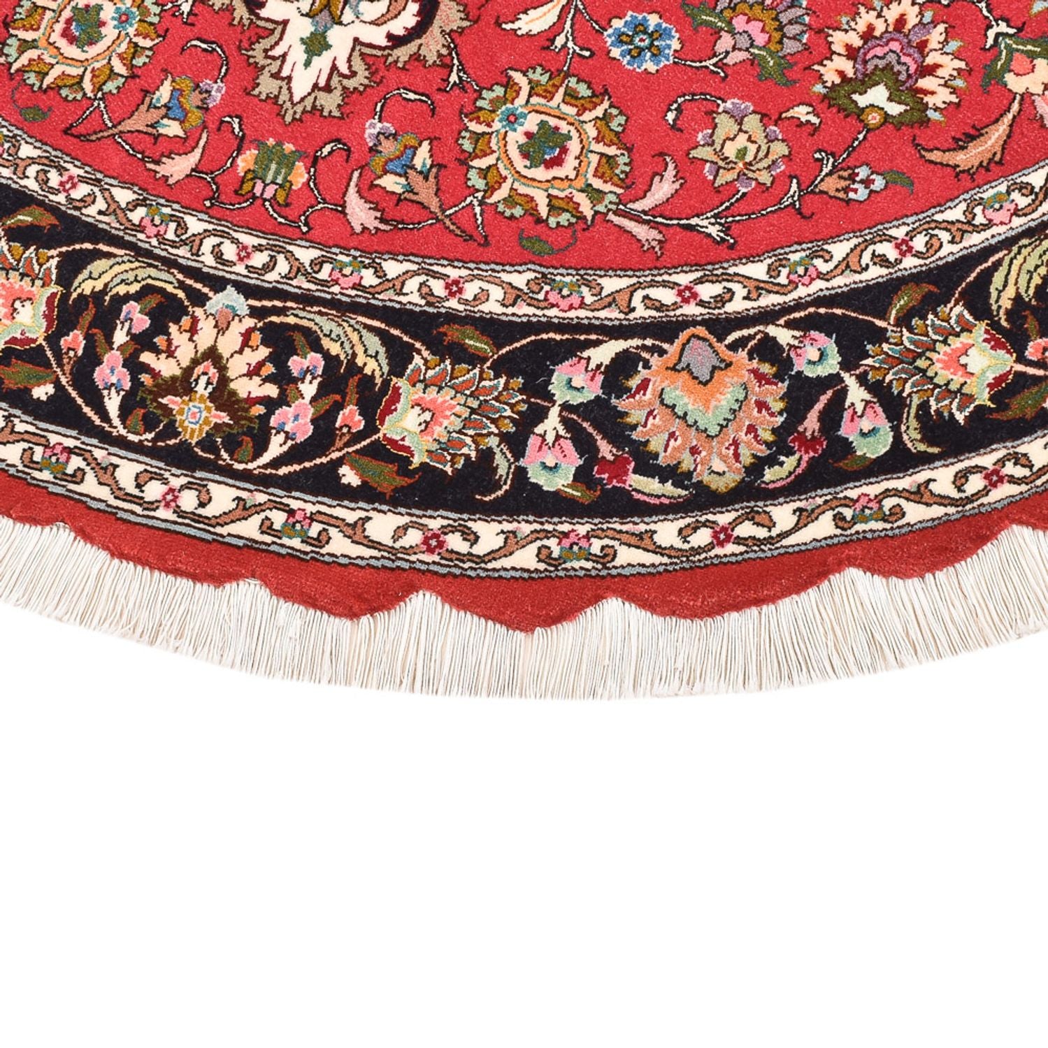 Alfombra Persa - Tabriz - Real redondo  - 150 x 150 cm - rojo