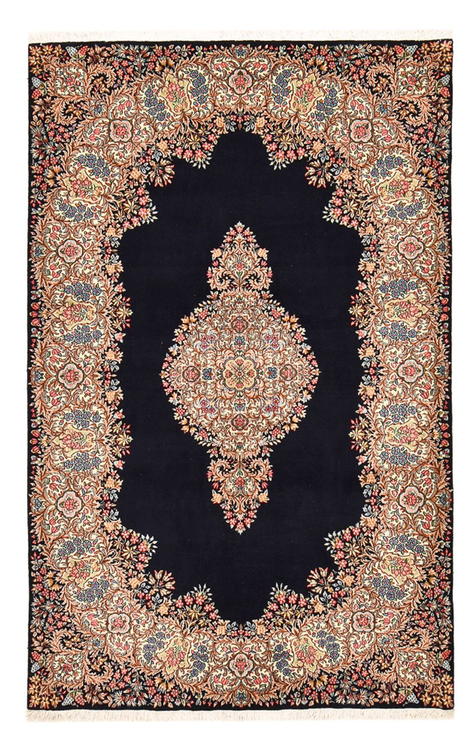 Alfombra persa - Real - Real - 236 x 150 cm - azul oscuro