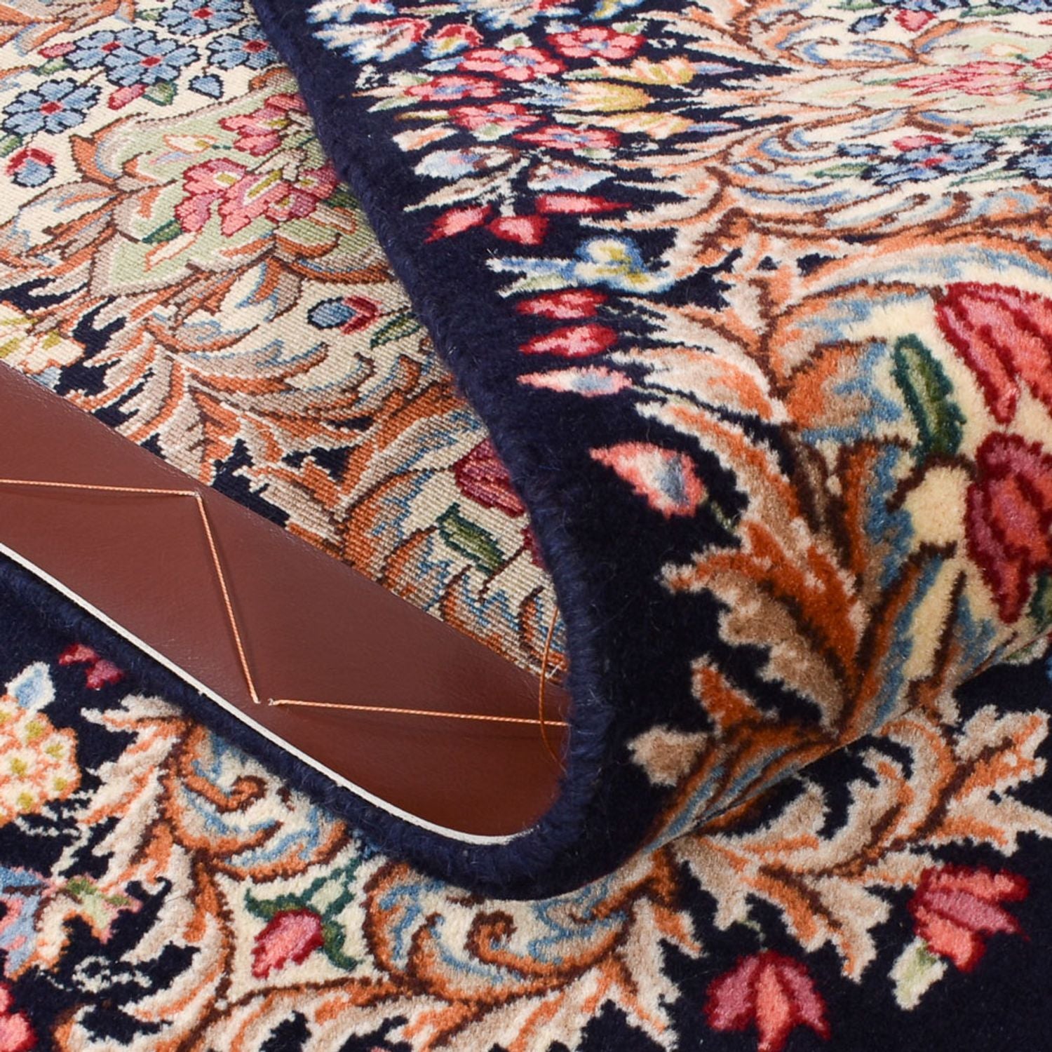 Alfombra persa - Real - Real - 236 x 150 cm - azul oscuro
