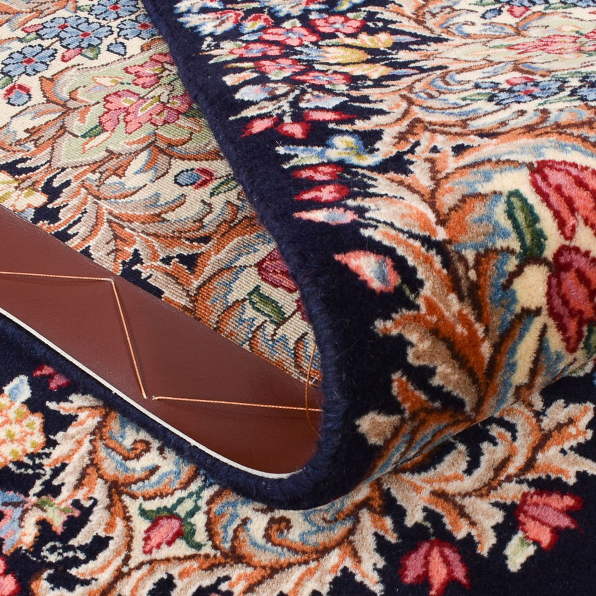 Alfombra persa - Real - Real - 236 x 150 cm - azul oscuro
