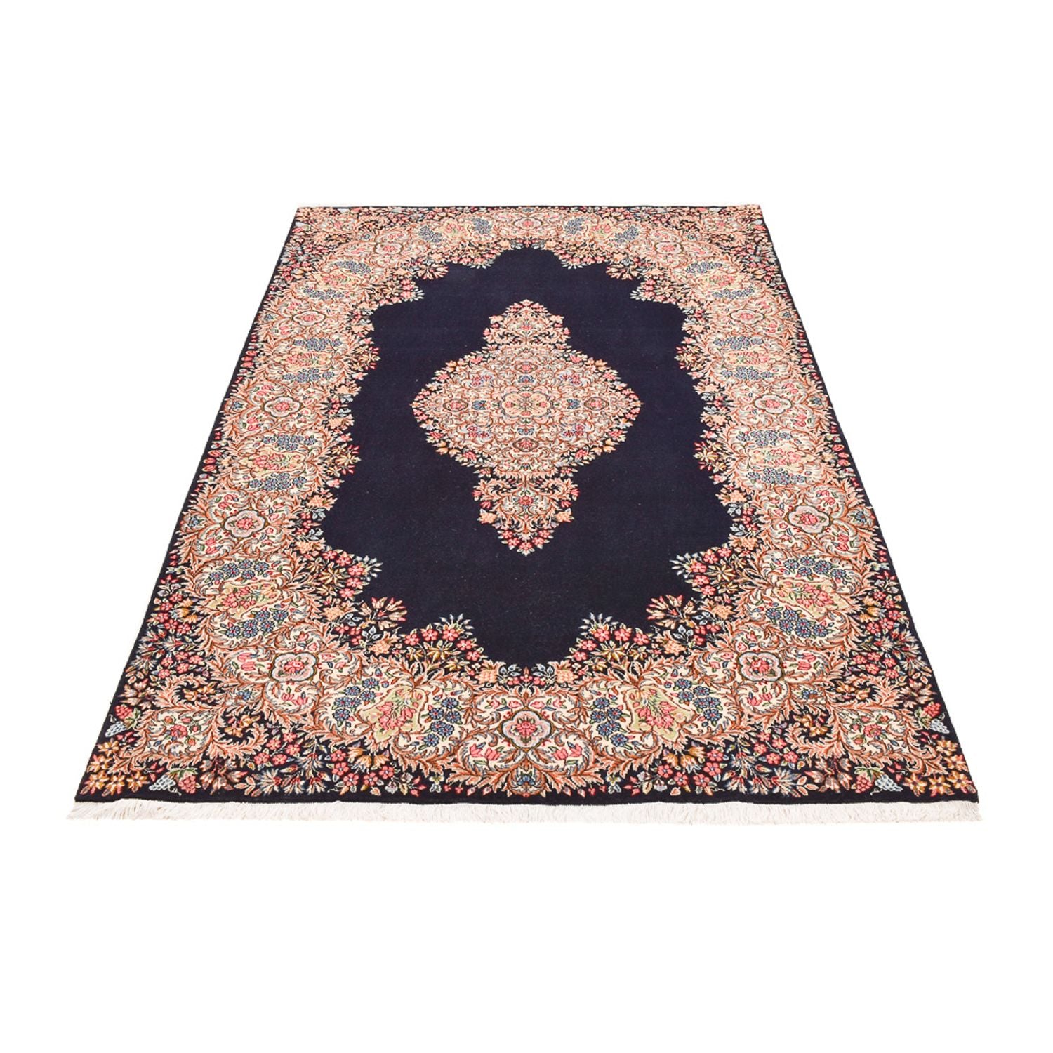 Alfombra persa - Real - Real - 236 x 150 cm - azul oscuro