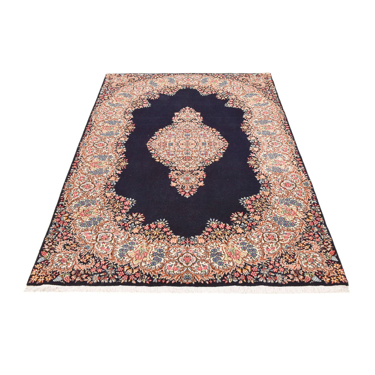 Alfombra persa - Real - Real - 236 x 150 cm - azul oscuro