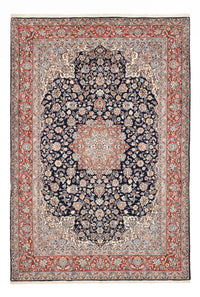 Alfombra persa - Real - 300 x 198 cm - azul oscuro