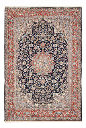 Alfombra persa - Real - 300 x 198 cm - azul oscuro