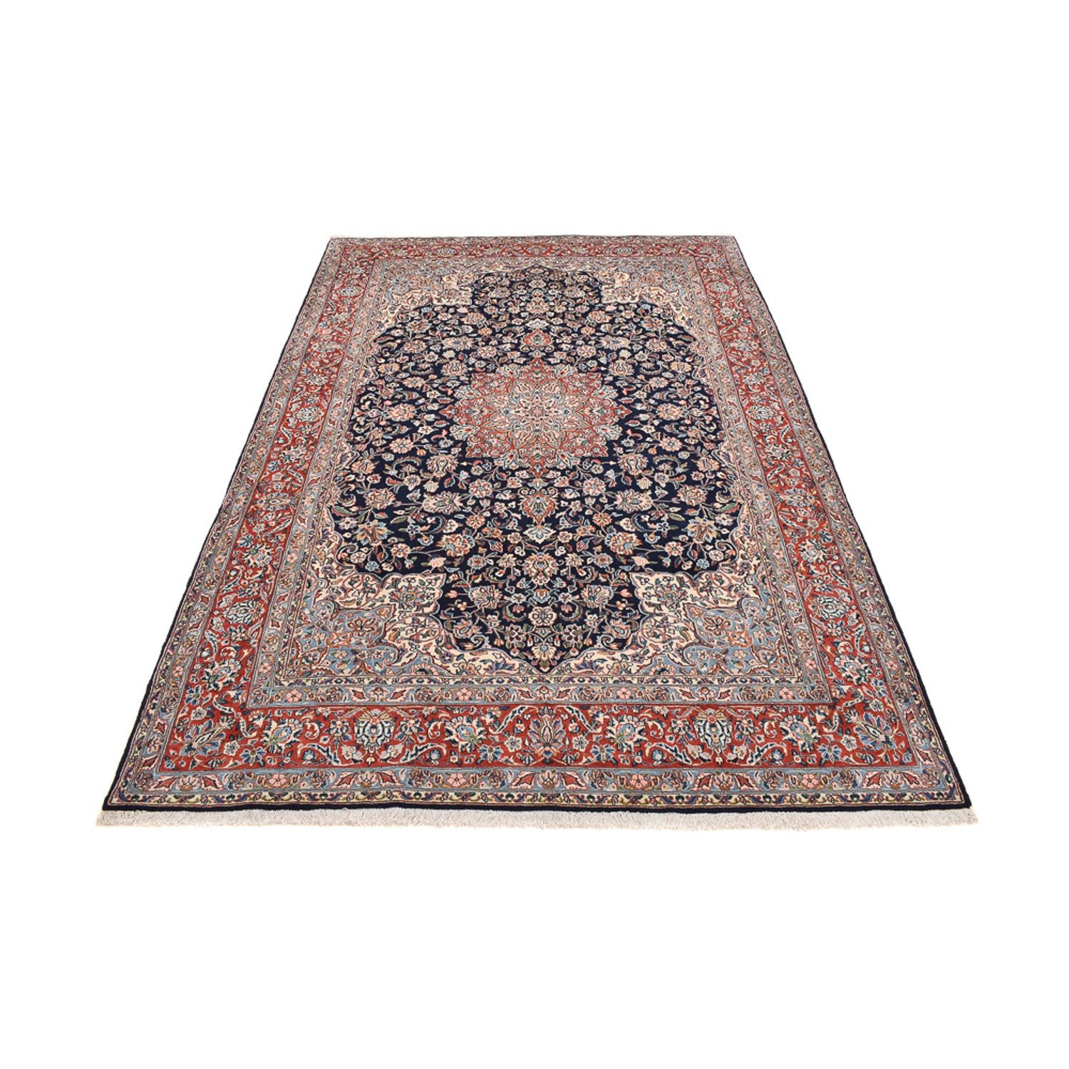 Alfombra persa - Real - 300 x 198 cm - azul oscuro