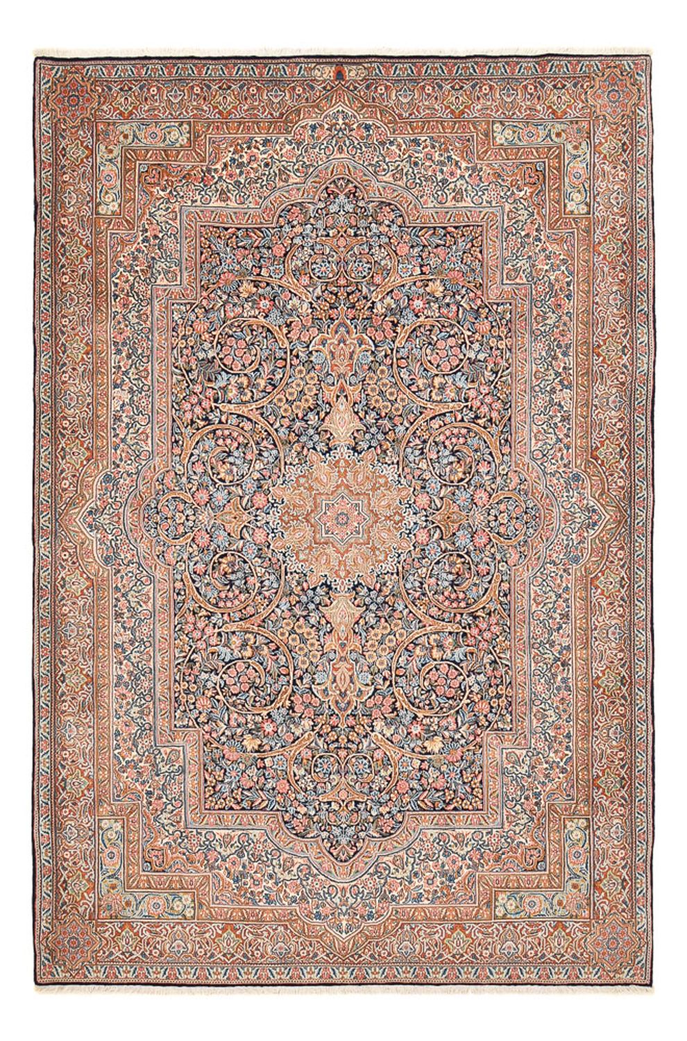 Alfombra persa - Real - 300 x 200 cm - azul oscuro