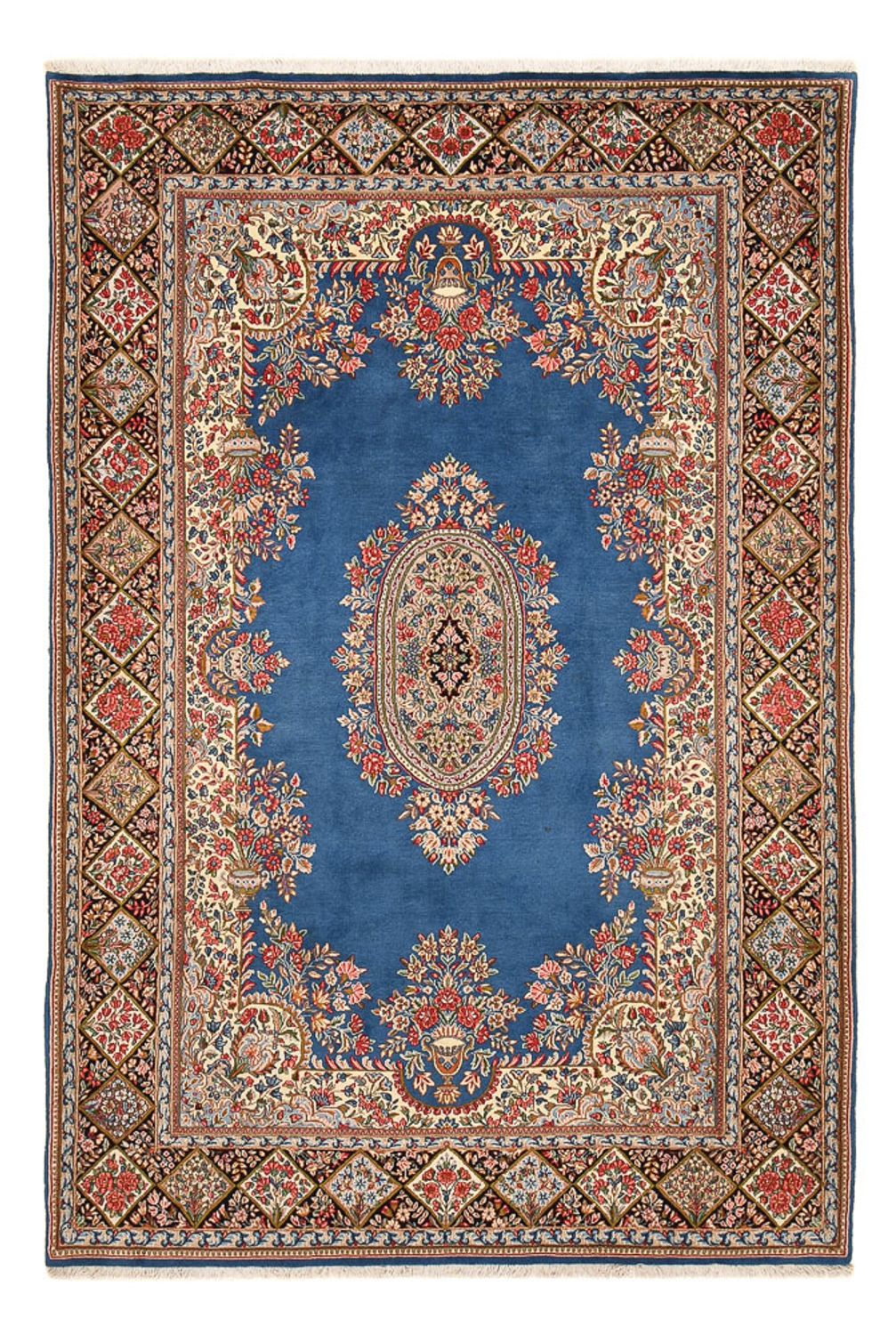 Alfombra persa - Real - 285 x 187 cm - azul