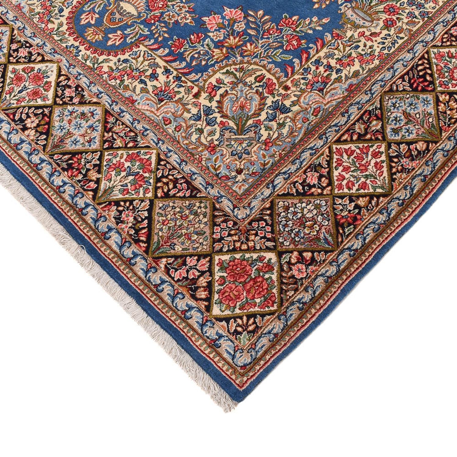 Alfombra persa - Real - 285 x 187 cm - azul