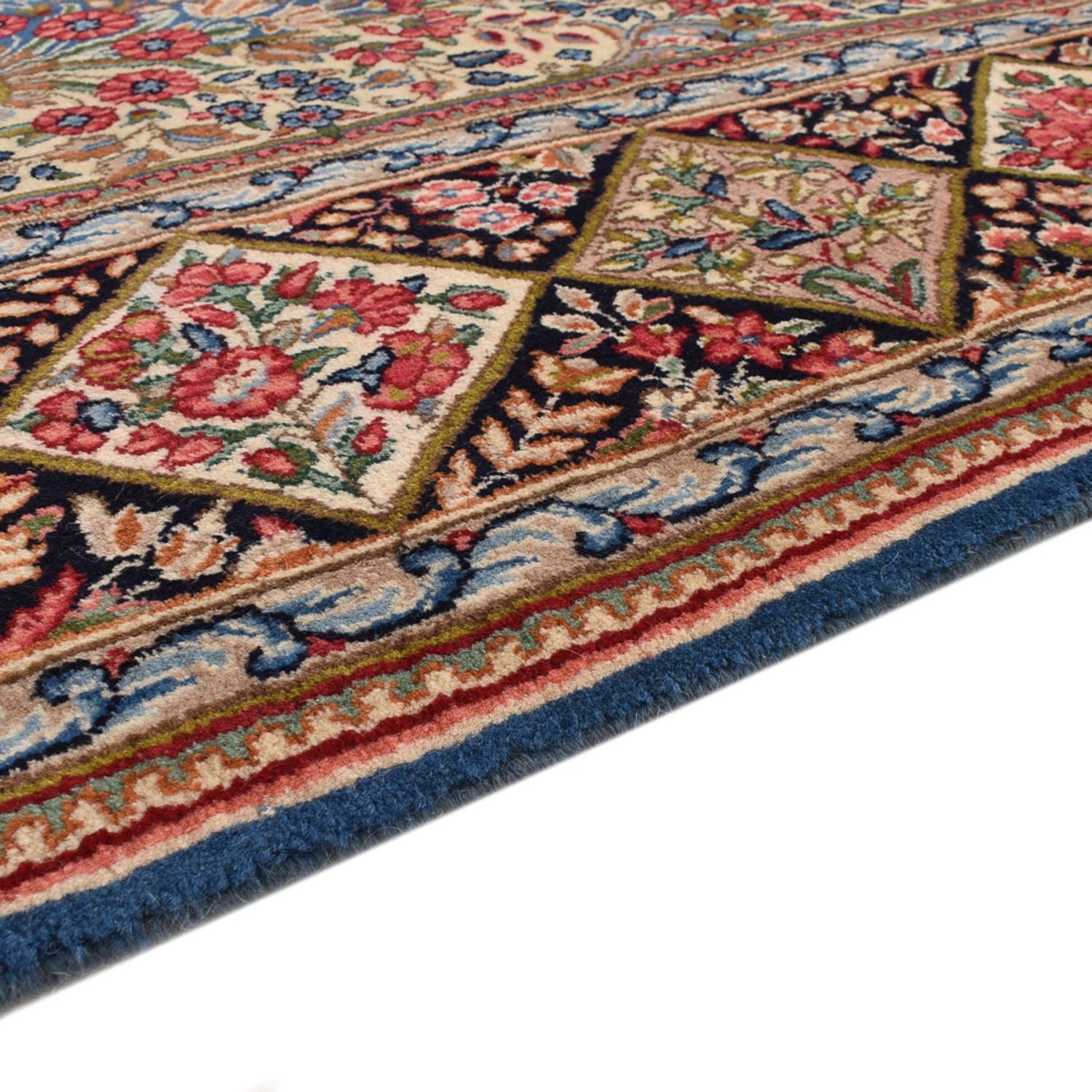 Alfombra persa - Real - 285 x 187 cm - azul