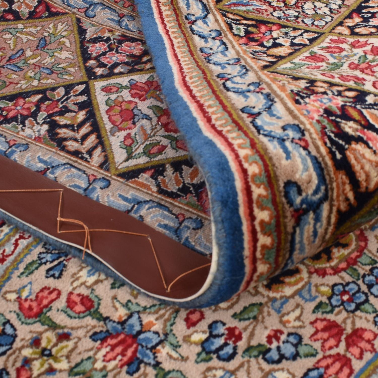 Alfombra persa - Real - 285 x 187 cm - azul