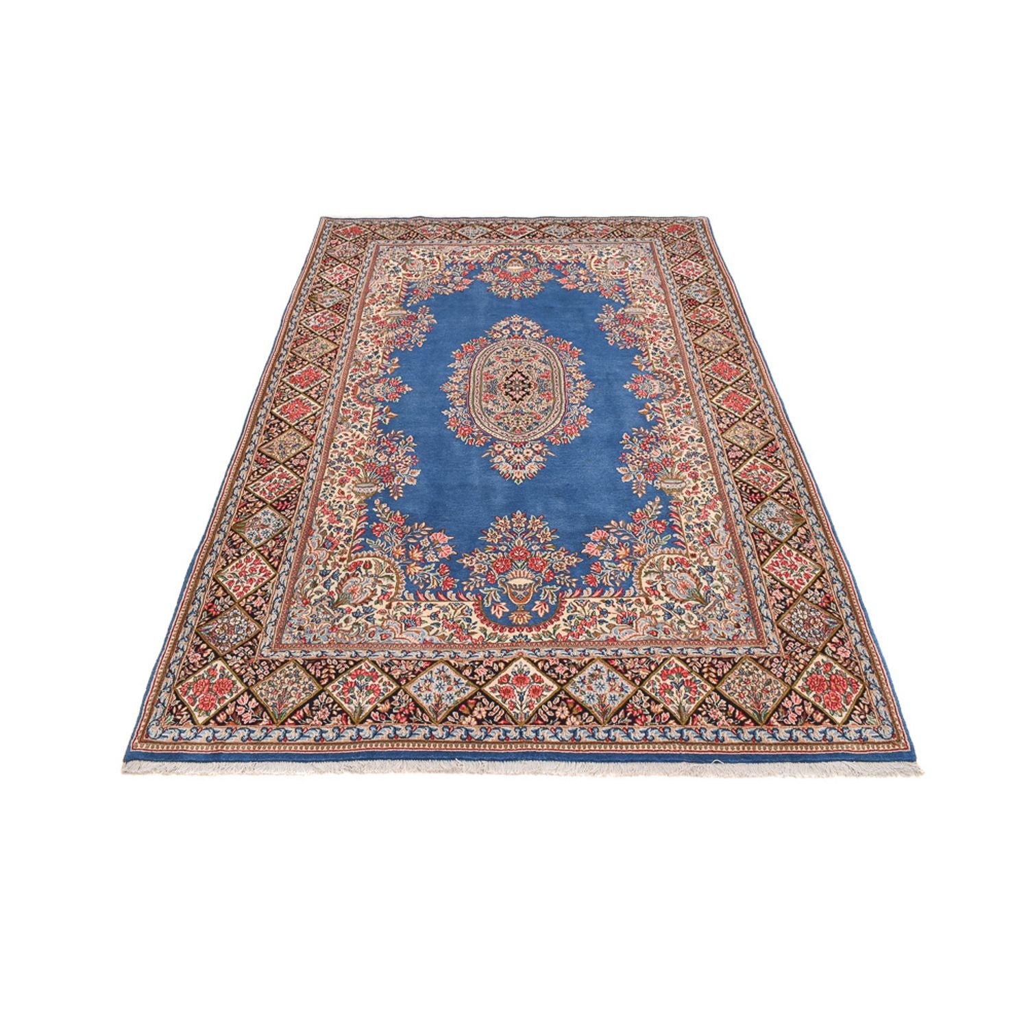 Alfombra persa - Real - 285 x 187 cm - azul