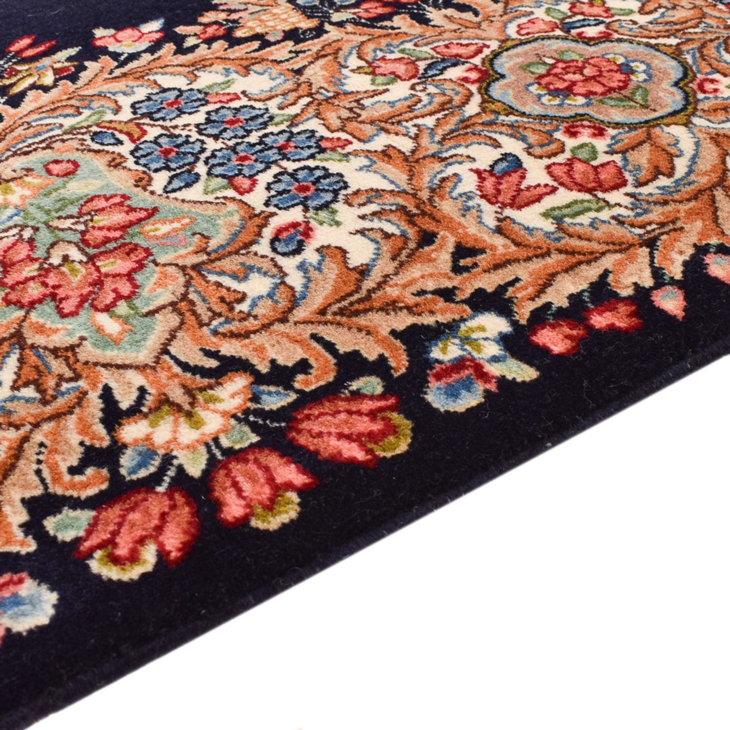 Alfombra persa - Real - 260 x 153 cm - azul oscuro