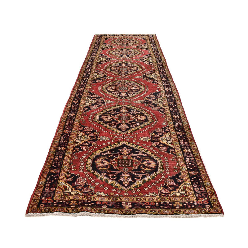 Alfombra de pasillo Alfombra persa - Nómada - 442 x 118 cm - rojo claro