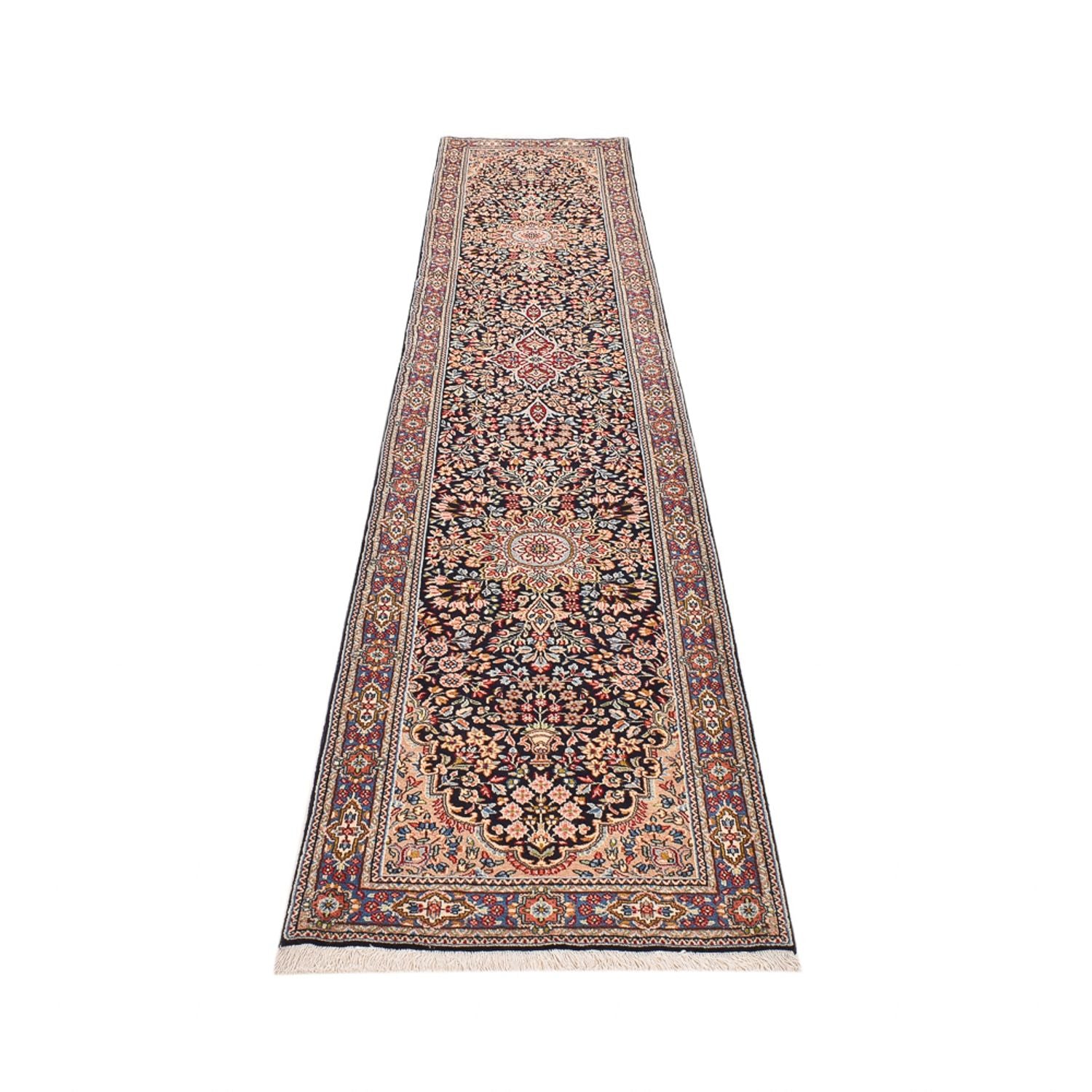 Alfombra de pasillo Alfombra persa - Real - 396 x 78 cm - beige oscuro