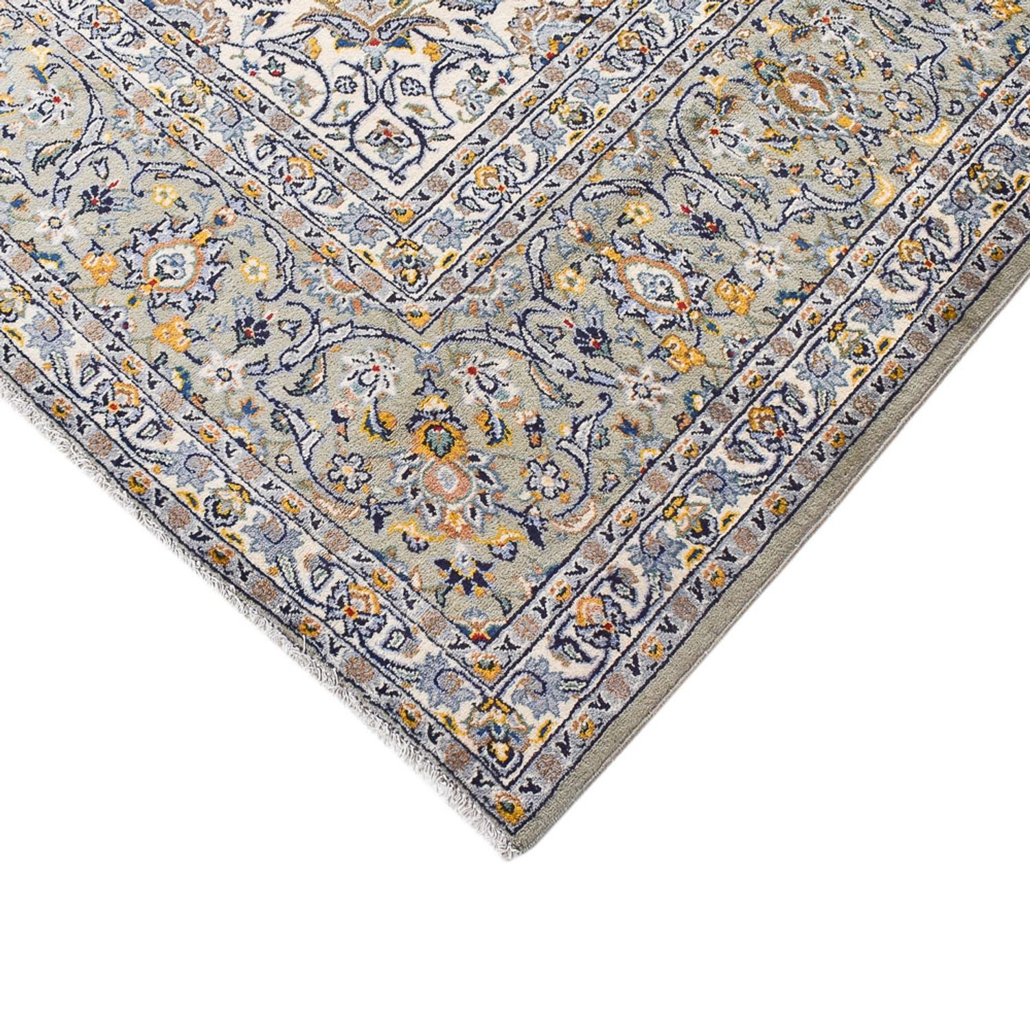 Alfombra persa - Keshan - Real - 350 x 285 cm - gris