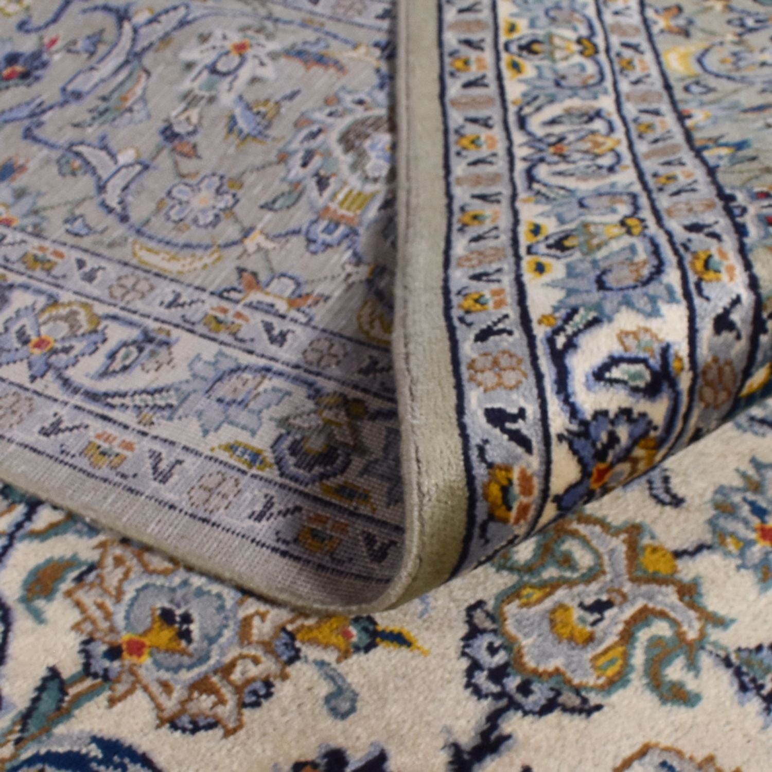 Alfombra persa - Keshan - Real - 350 x 285 cm - gris