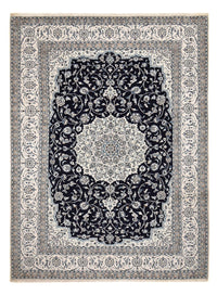 Alfombra persa - Nain - 403 x 300 cm - azul oscuro