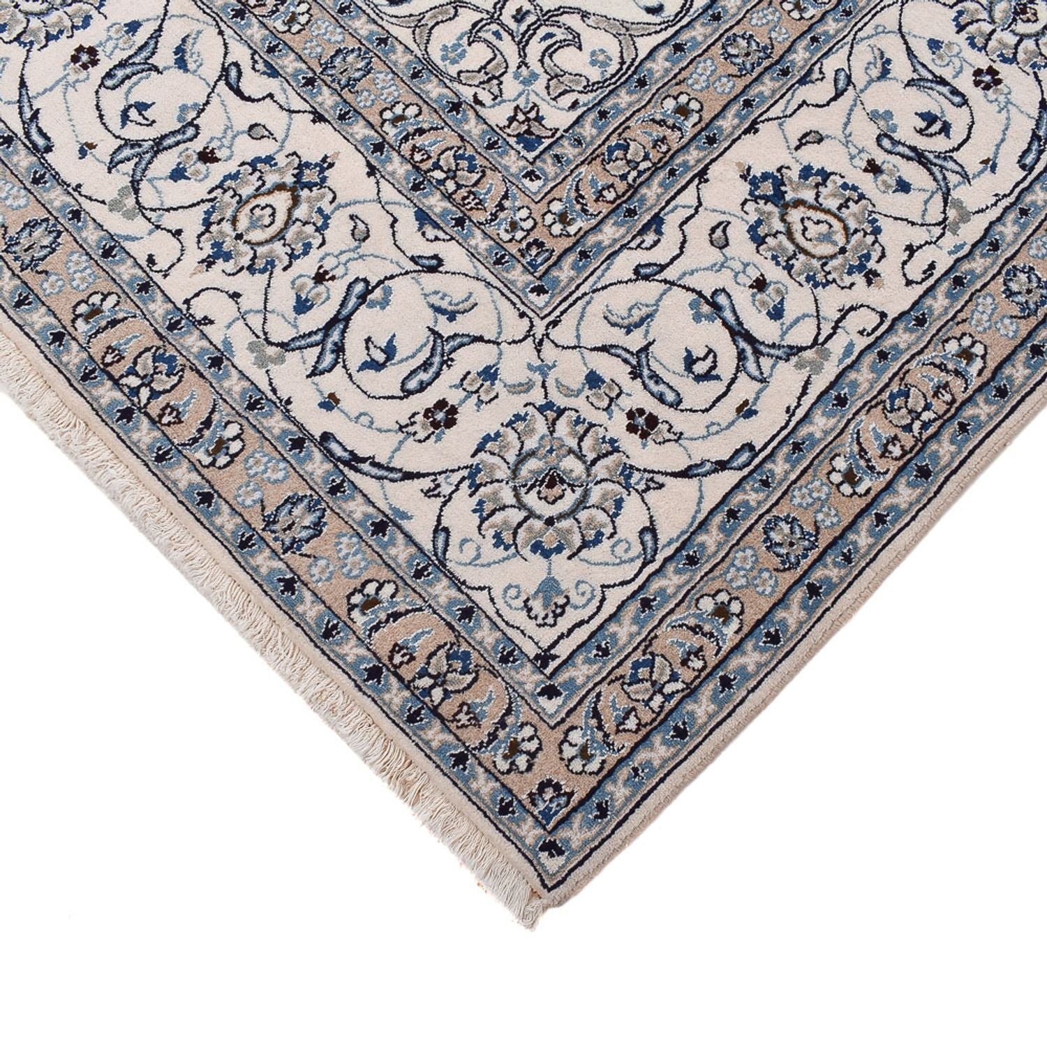 Alfombra persa - Nain - 403 x 300 cm - azul oscuro