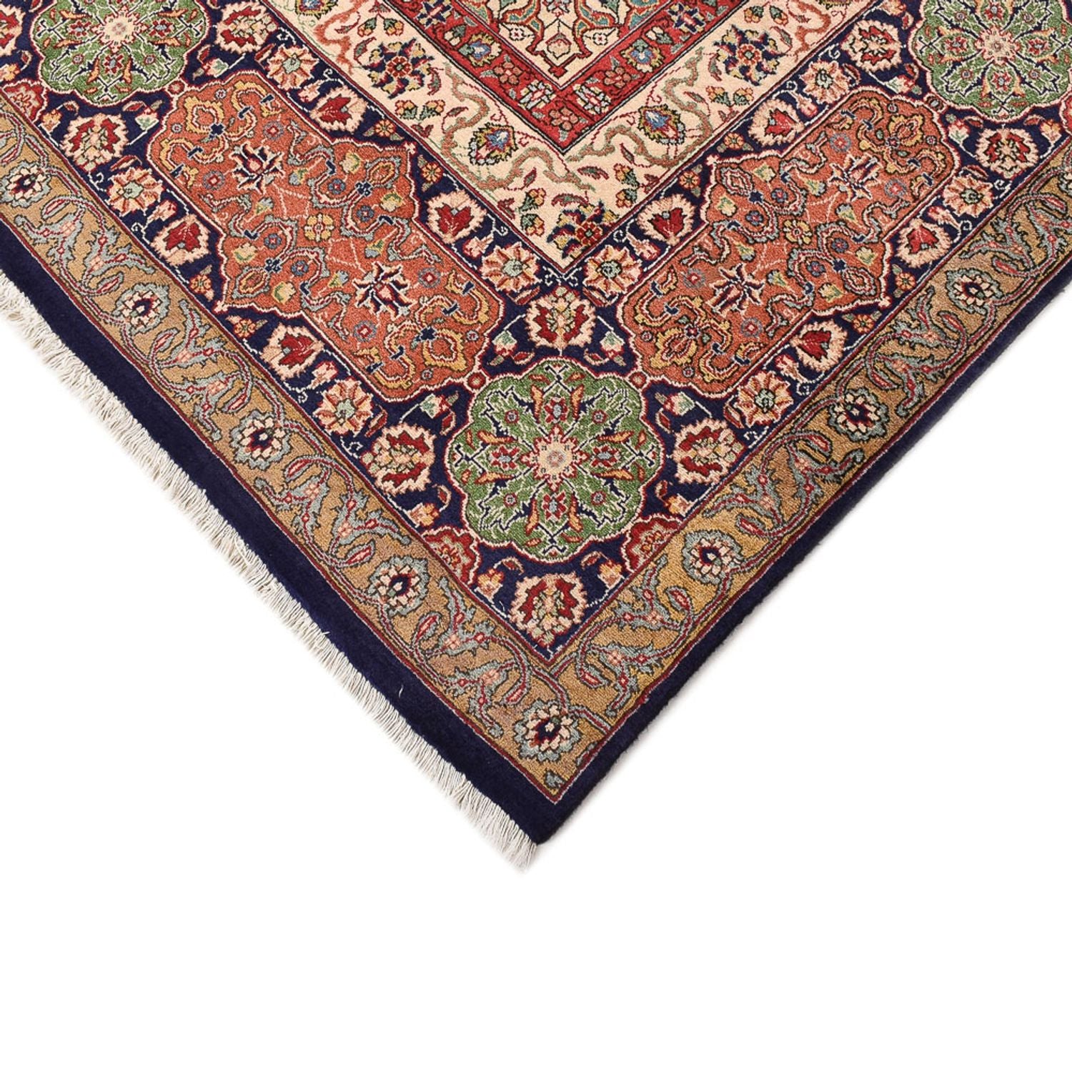 Alfombra Persa - Tabriz - Real - 410 x 300 cm - azul oscuro