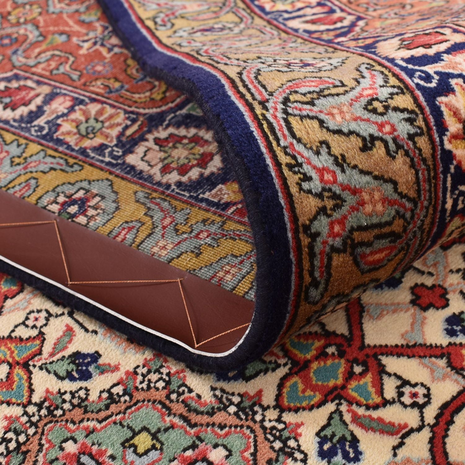 Alfombra Persa - Tabriz - Real - 410 x 300 cm - azul oscuro