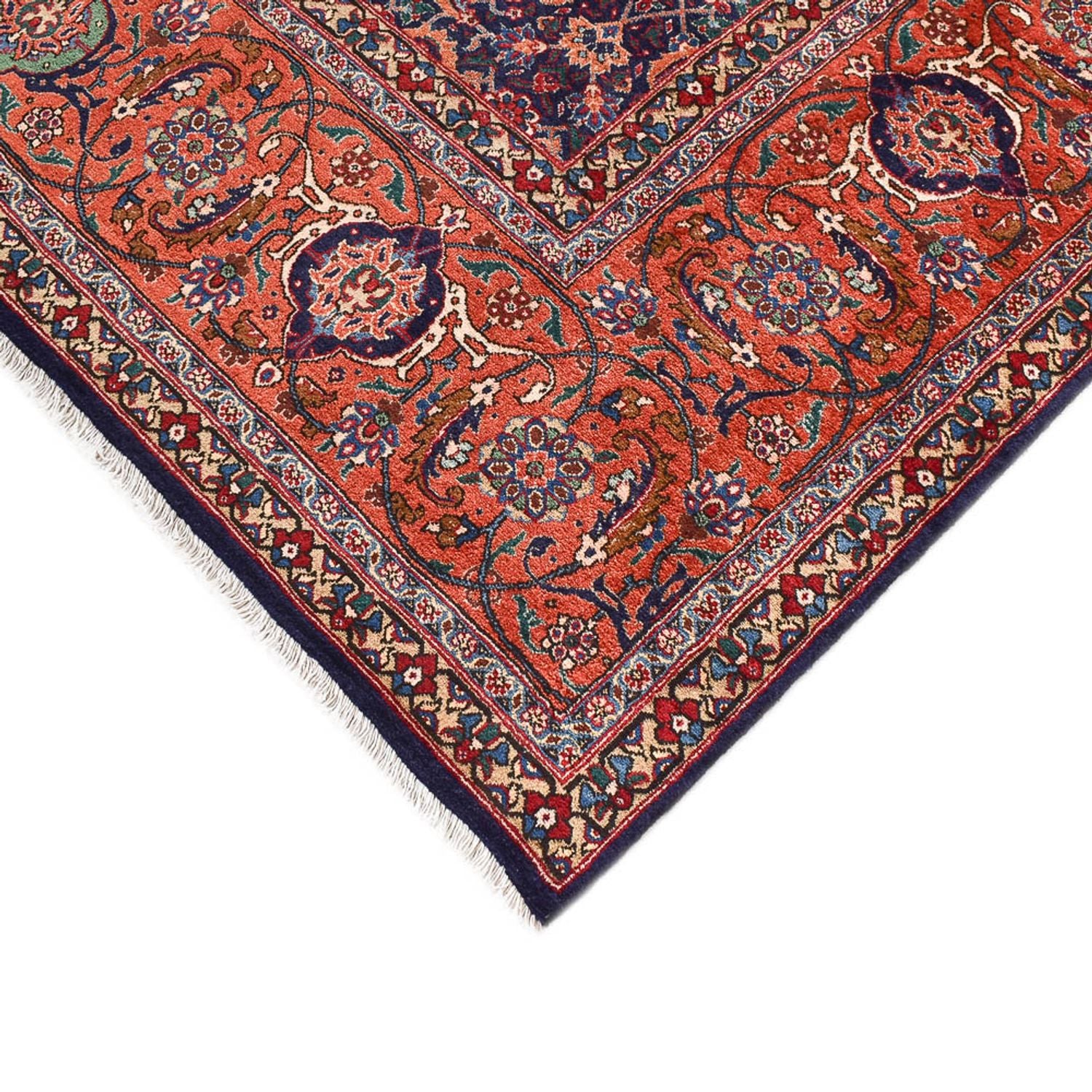 Alfombra Persa - Tabriz - Real - 373 x 278 cm - rojo burdeos